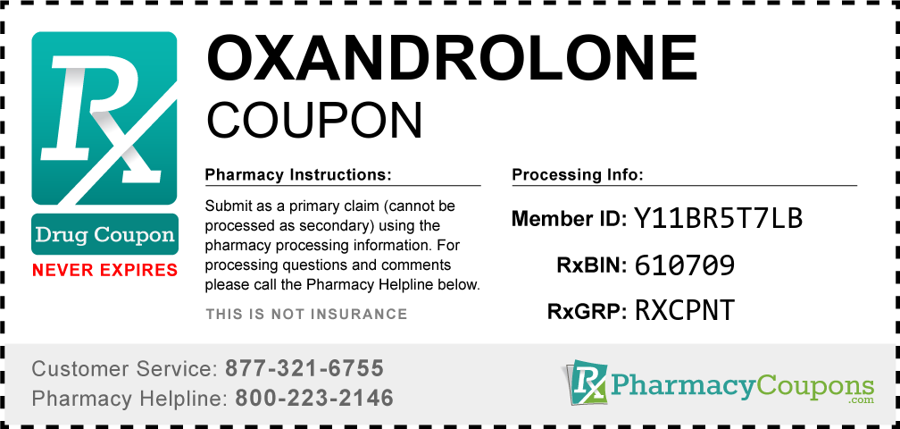 Oxandrolone Prescription Drug Coupon with Pharmacy Savings