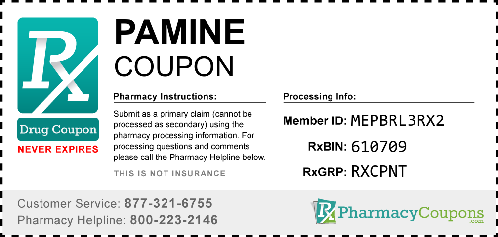 Pamine Prescription Drug Coupon with Pharmacy Savings