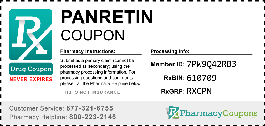 Panretin Prescription Drug Coupon with Pharmacy Savings
