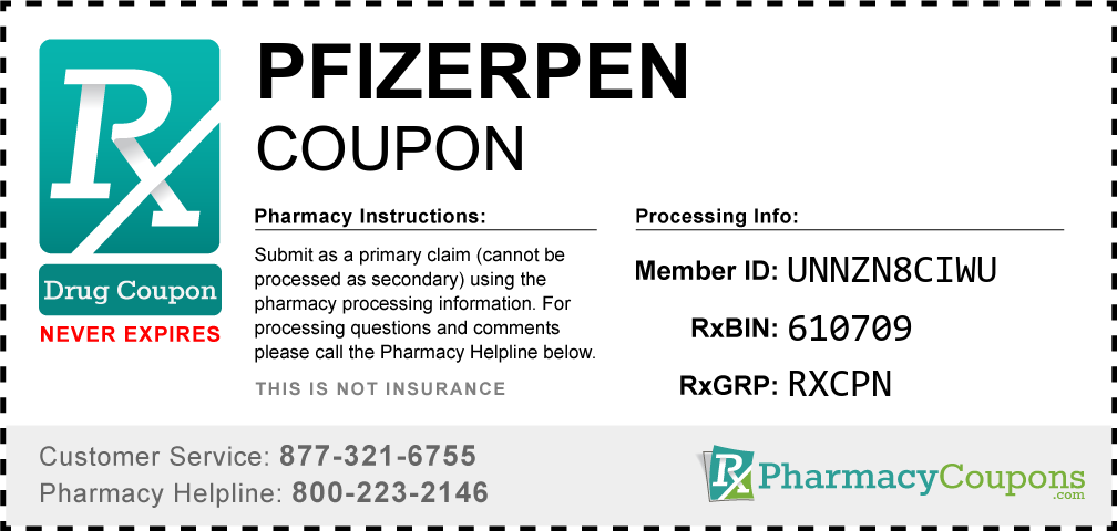 Pfizerpen Prescription Drug Coupon with Pharmacy Savings