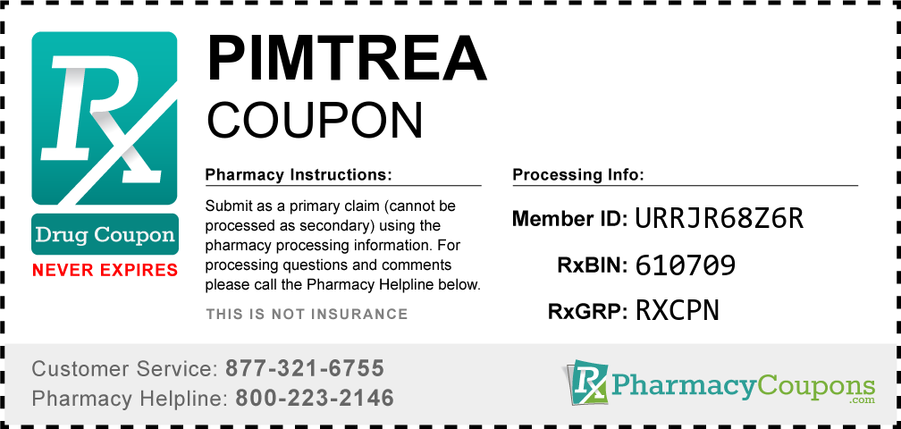 Pimtrea Prescription Drug Coupon with Pharmacy Savings