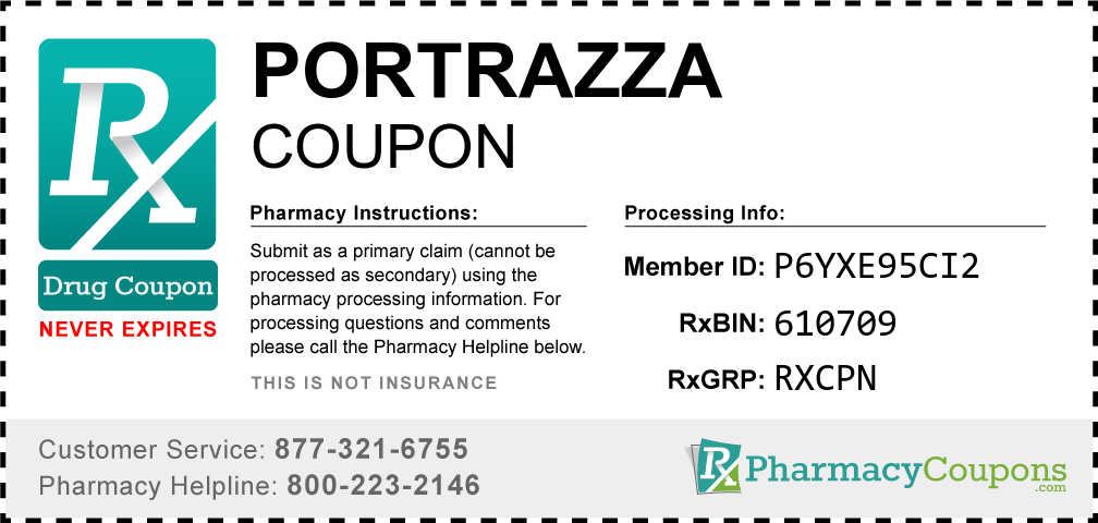 Portrazza Prescription Drug Coupon with Pharmacy Savings