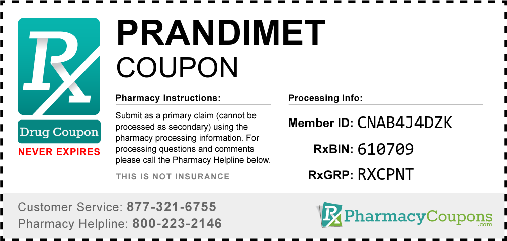 Prandimet Prescription Drug Coupon with Pharmacy Savings