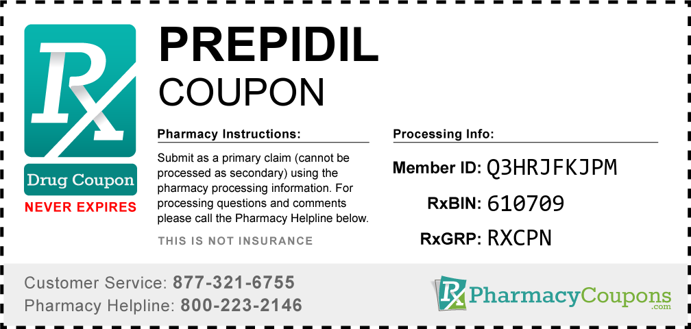 Prepidil Prescription Drug Coupon with Pharmacy Savings