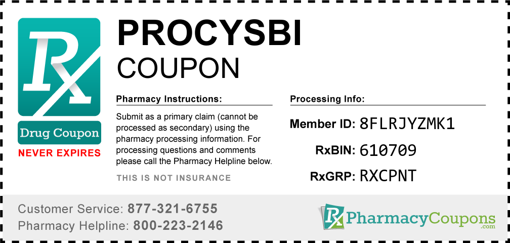 Procysbi Prescription Drug Coupon with Pharmacy Savings