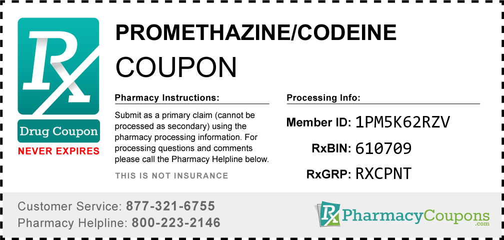 Promethazine/codeine Prescription Drug Coupon with Pharmacy Savings