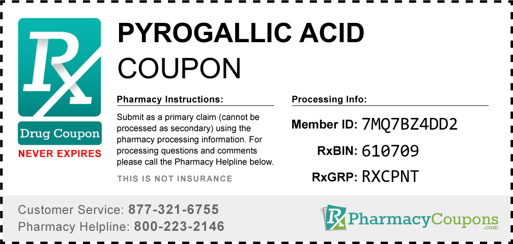 Pyrogallic acid Prescription Drug Coupon with Pharmacy Savings