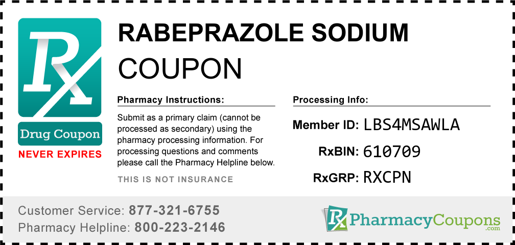 Rabeprazole sodium Prescription Drug Coupon with Pharmacy Savings