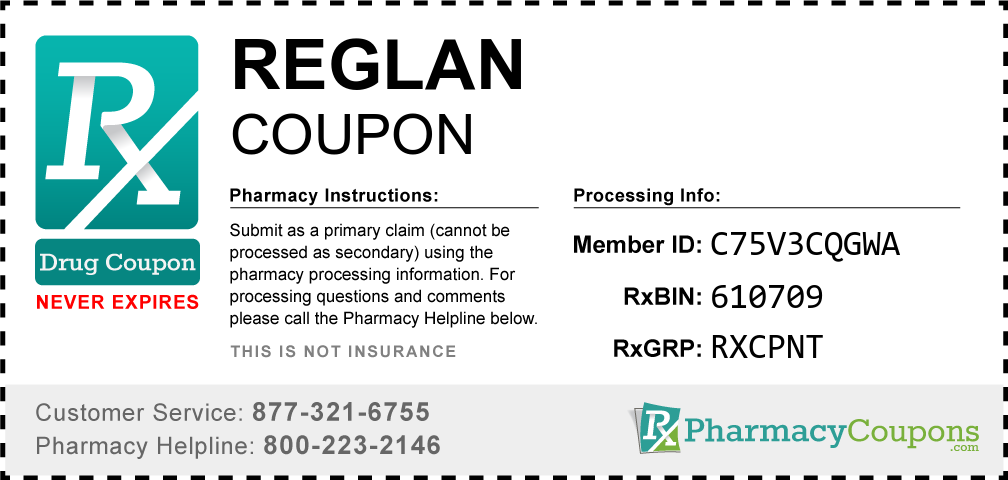 Reglan Prescription Drug Coupon with Pharmacy Savings