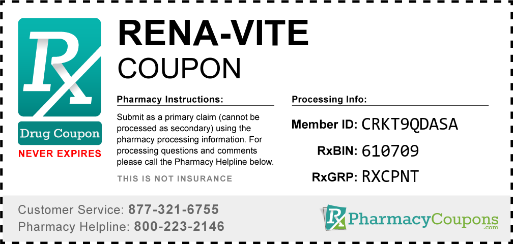 Rena-vite Prescription Drug Coupon with Pharmacy Savings