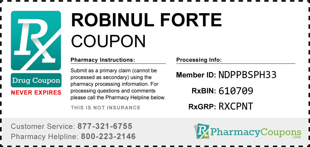 Robinul forte Prescription Drug Coupon with Pharmacy Savings
