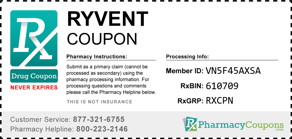 Ryvent Prescription Drug Coupon with Pharmacy Savings