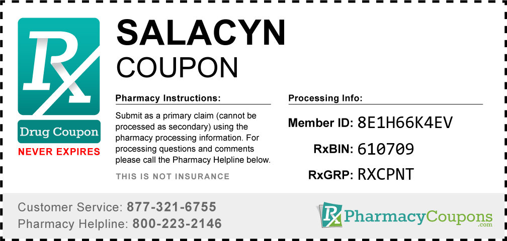 Salacyn Prescription Drug Coupon with Pharmacy Savings