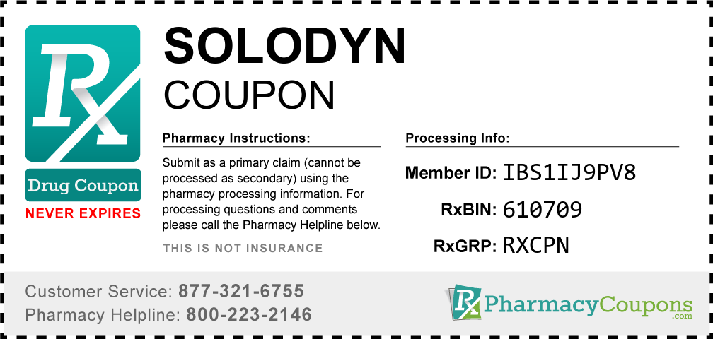 Solodyn Prescription Drug Coupon with Pharmacy Savings