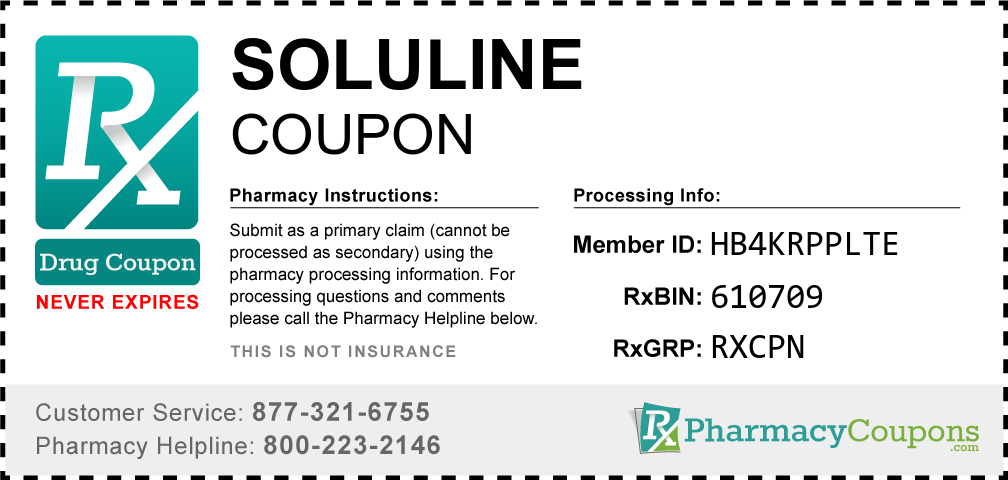 Soluline Prescription Drug Coupon with Pharmacy Savings