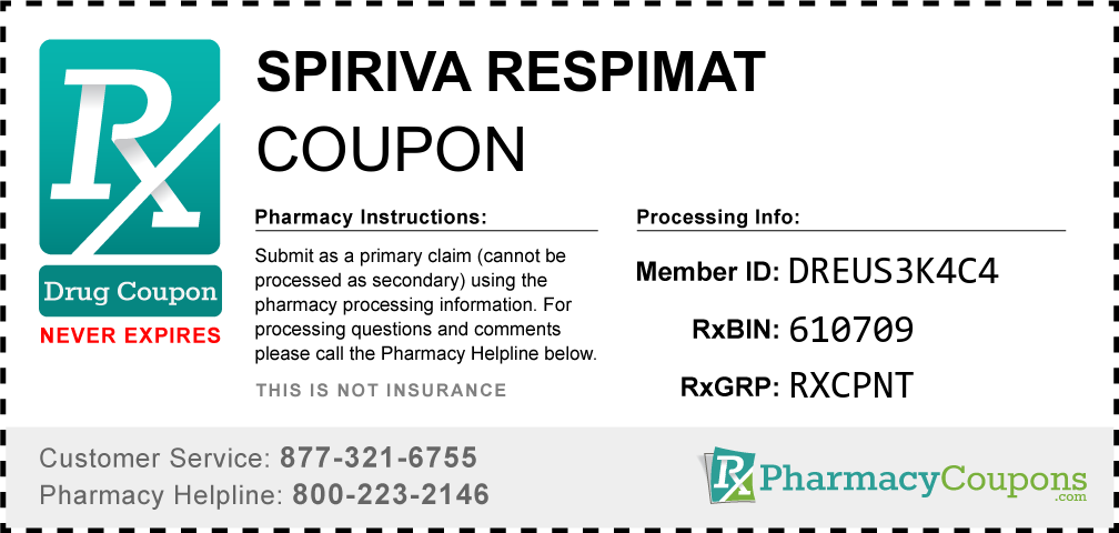 Spiriva respimat Prescription Drug Coupon with Pharmacy Savings