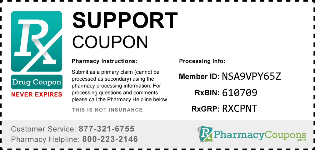 Support Prescription Drug Coupon with Pharmacy Savings