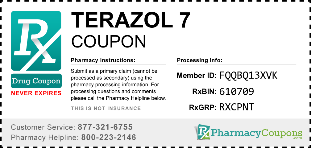 Terazol 7 Prescription Drug Coupon with Pharmacy Savings
