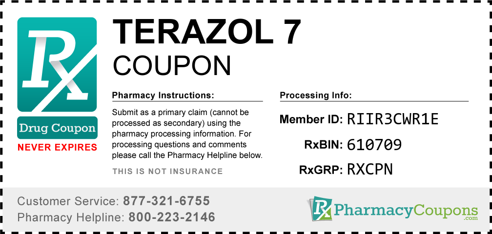 Terazol 7 Prescription Drug Coupon with Pharmacy Savings