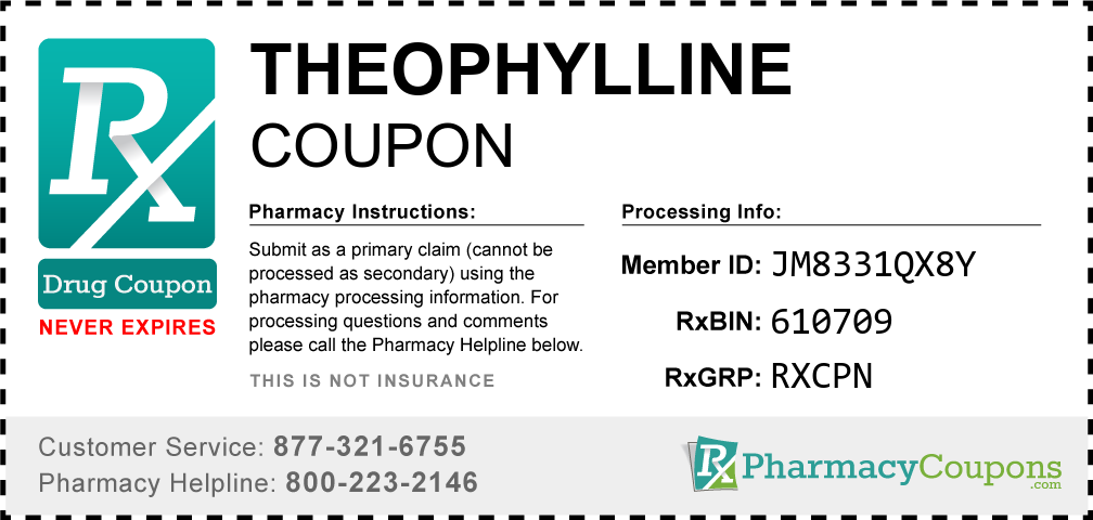 Theophylline Prescription Drug Coupon with Pharmacy Savings
