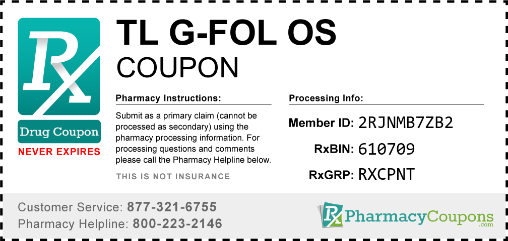 Tl g-fol os Prescription Drug Coupon with Pharmacy Savings