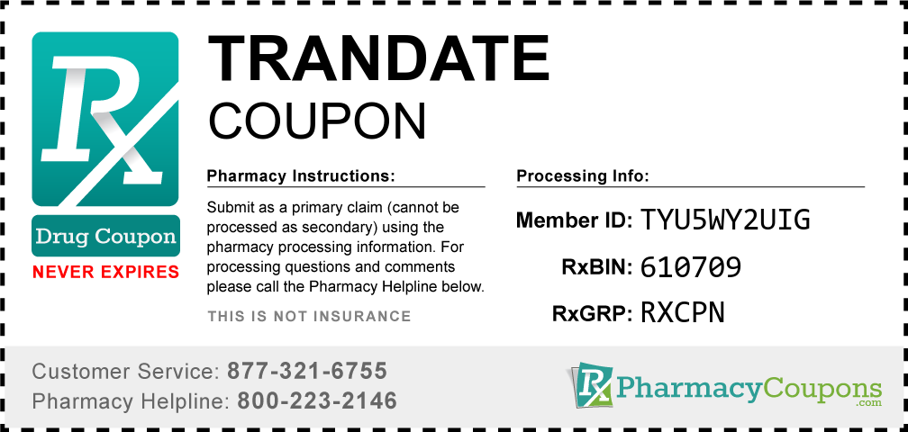 Trandate Prescription Drug Coupon with Pharmacy Savings