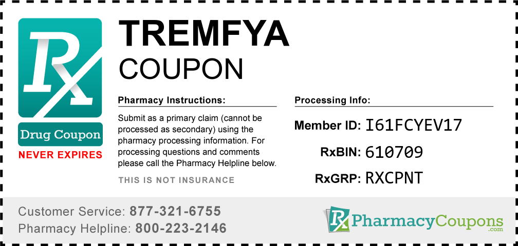 Tremfya Prescription Drug Coupon with Pharmacy Savings
