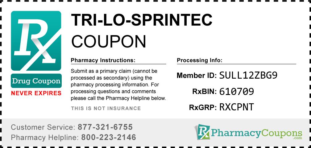 Tri-lo-sprintec Prescription Drug Coupon with Pharmacy Savings