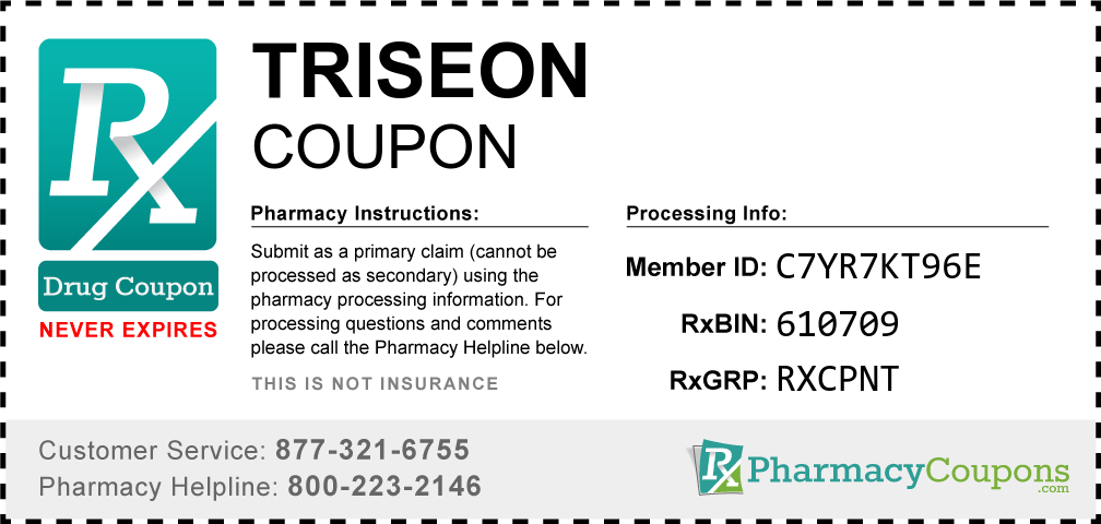 Triseon Prescription Drug Coupon with Pharmacy Savings