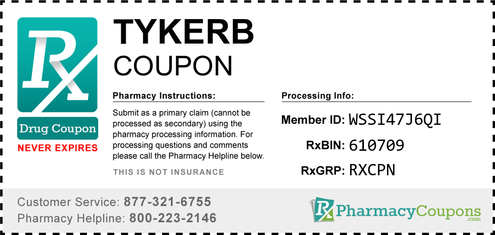 Tykerb Prescription Drug Coupon with Pharmacy Savings