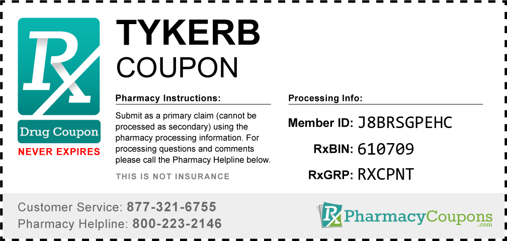 Tykerb Prescription Drug Coupon with Pharmacy Savings