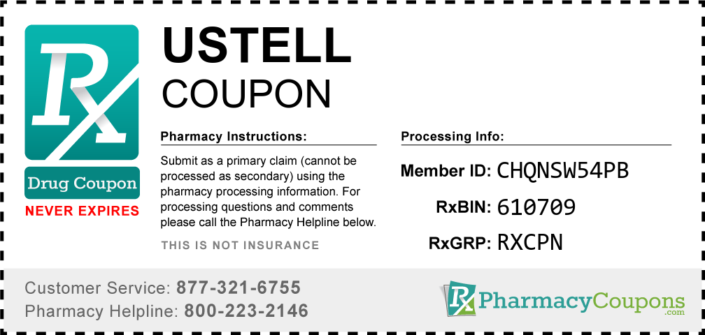 Ustell Prescription Drug Coupon with Pharmacy Savings