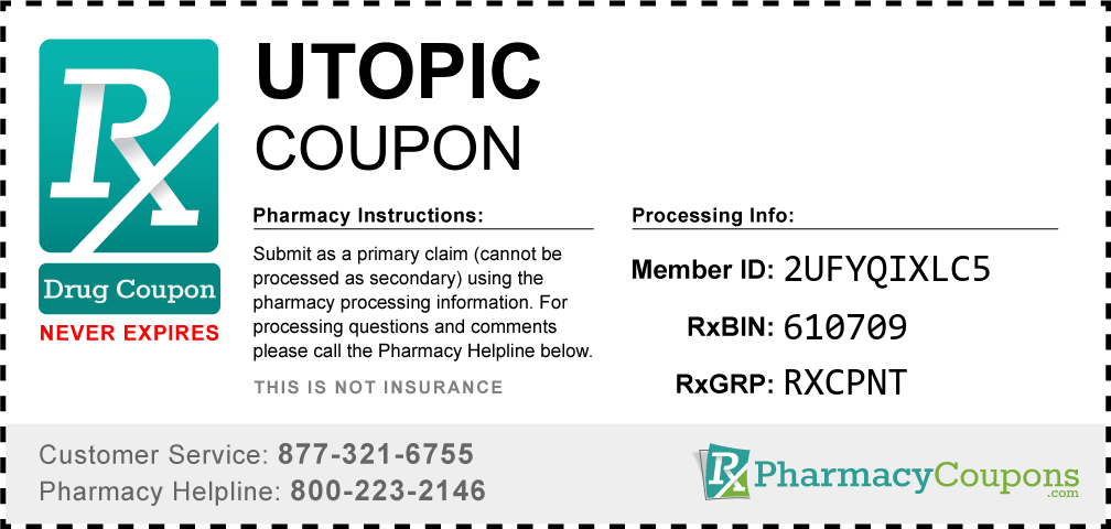 Utopic Prescription Drug Coupon with Pharmacy Savings