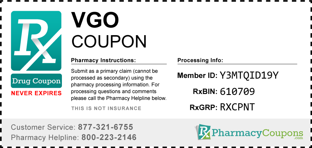 Vgo Prescription Drug Coupon with Pharmacy Savings