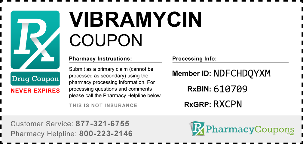 Vibramycin Prescription Drug Coupon with Pharmacy Savings