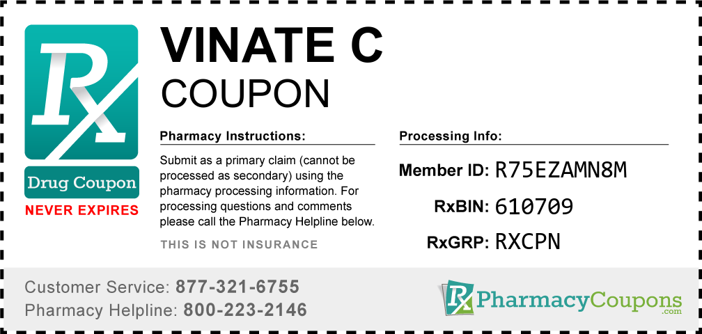 Vinate c Prescription Drug Coupon with Pharmacy Savings