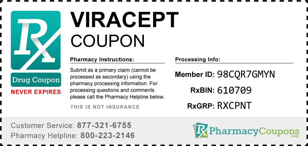 Viracept Prescription Drug Coupon with Pharmacy Savings