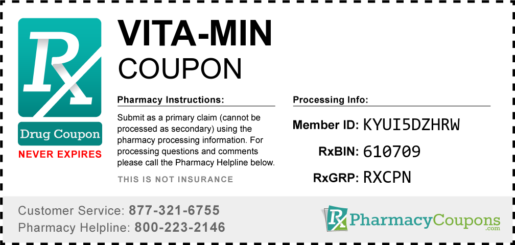 Vita-min Prescription Drug Coupon with Pharmacy Savings