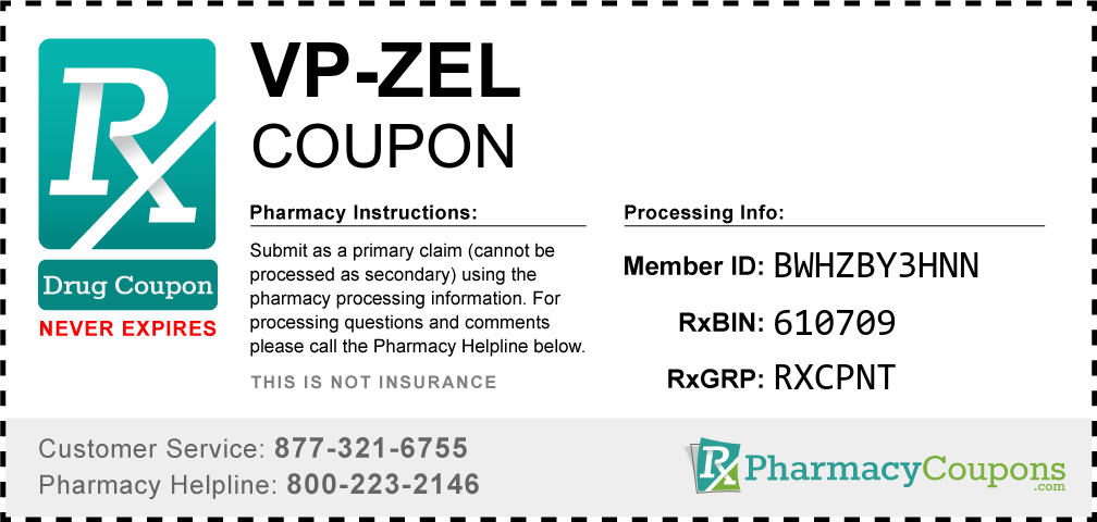 Vp-zel Prescription Drug Coupon with Pharmacy Savings