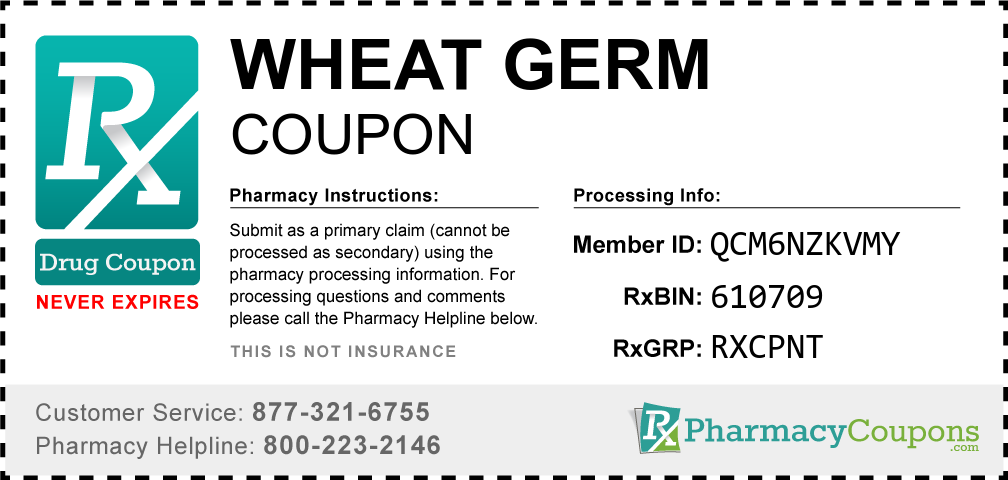 Wheat germ Prescription Drug Coupon with Pharmacy Savings