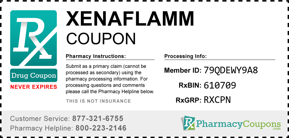 Xenaflamm Prescription Drug Coupon with Pharmacy Savings