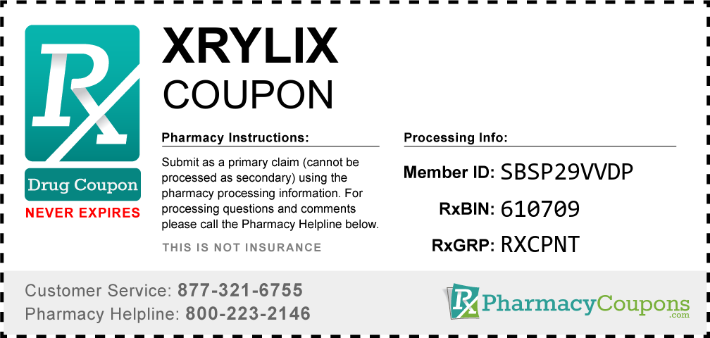 Xrylix Prescription Drug Coupon with Pharmacy Savings