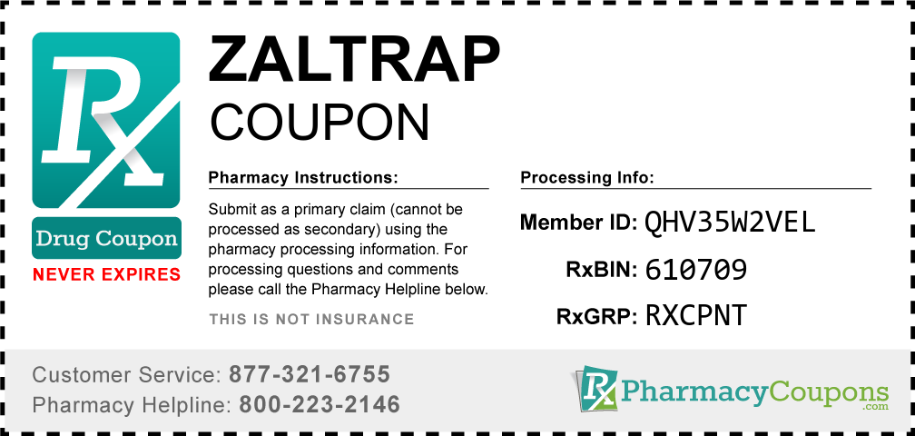 Zaltrap Prescription Drug Coupon with Pharmacy Savings