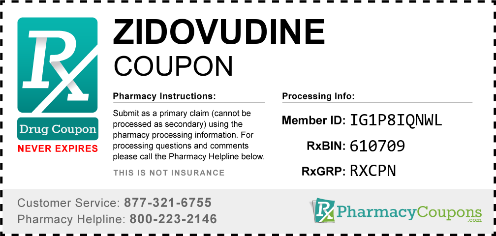 Zidovudine Prescription Drug Coupon with Pharmacy Savings