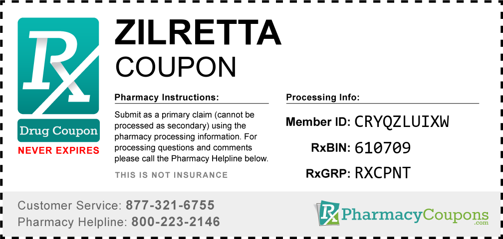 Zilretta Prescription Drug Coupon with Pharmacy Savings