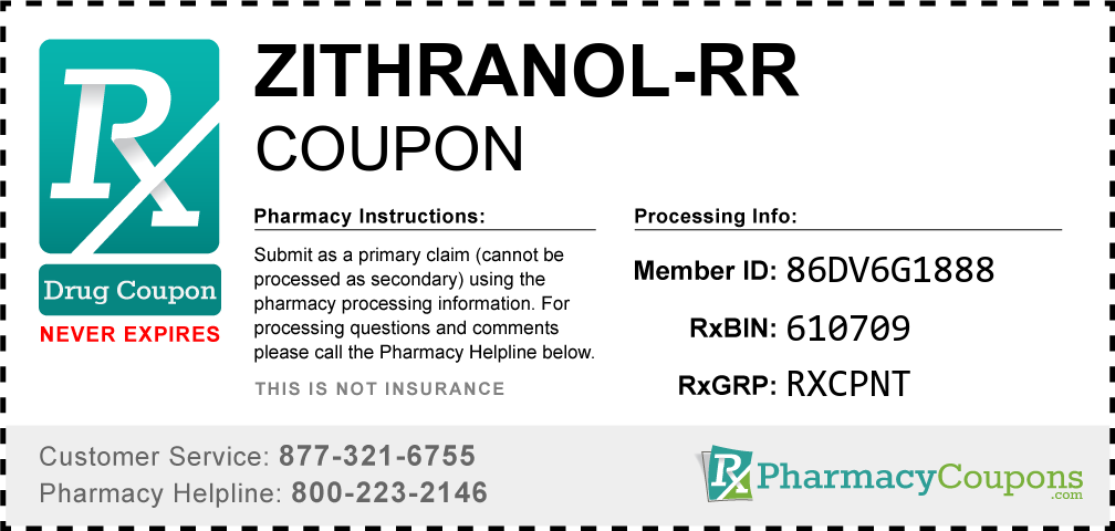 Zithranol-rr Prescription Drug Coupon with Pharmacy Savings