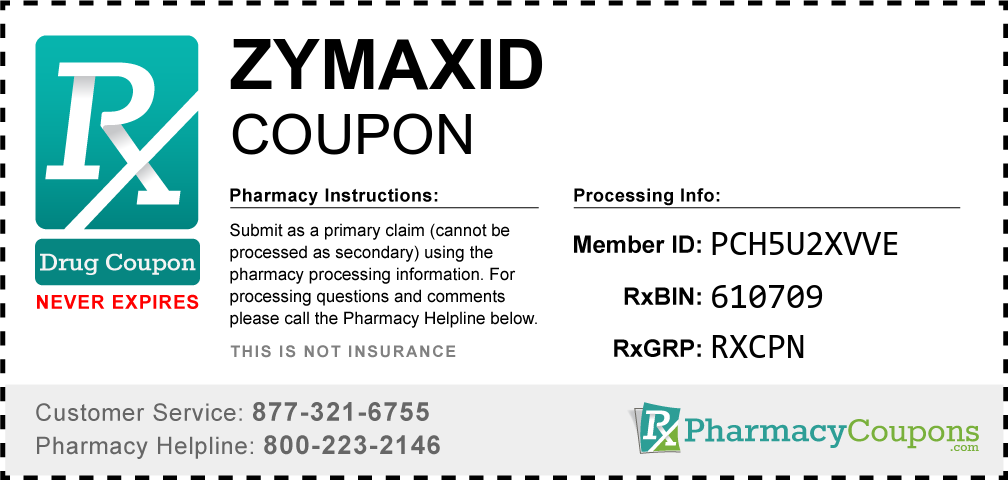 Zymaxid Prescription Drug Coupon with Pharmacy Savings